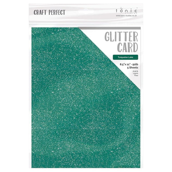 Craft Perfect 8.5x11 Glitter Cardstock, 5 Pack