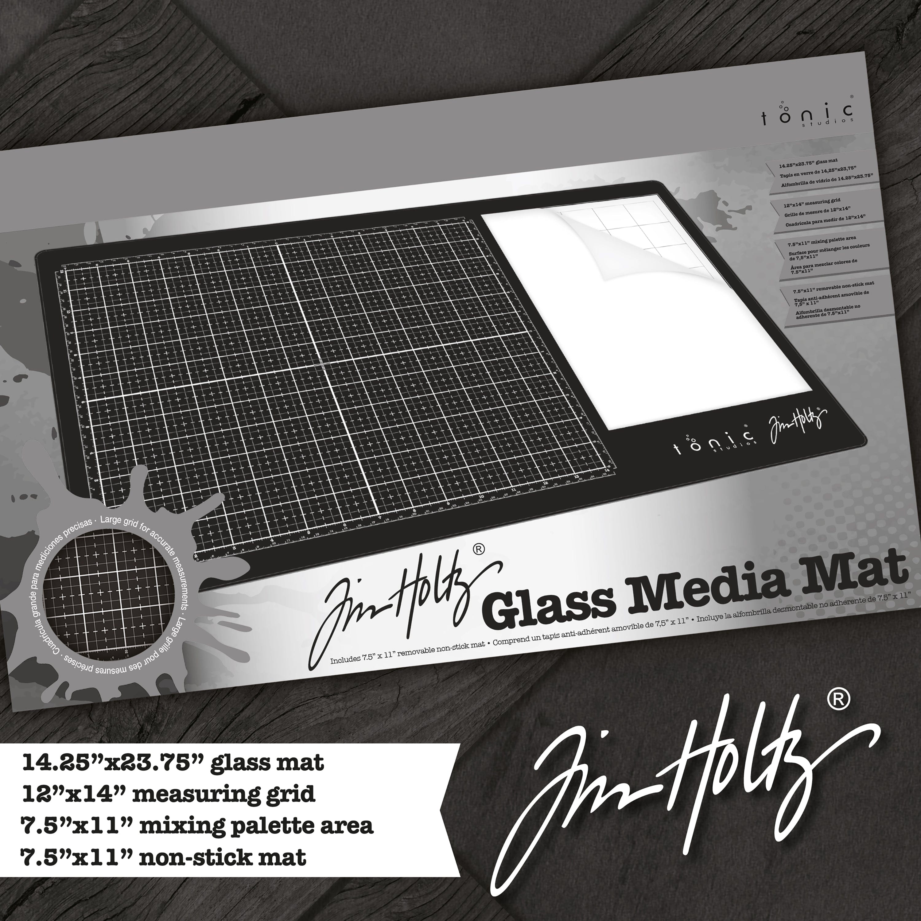 Tonic Studios Tempered Glass Cutting Mat - 12x12