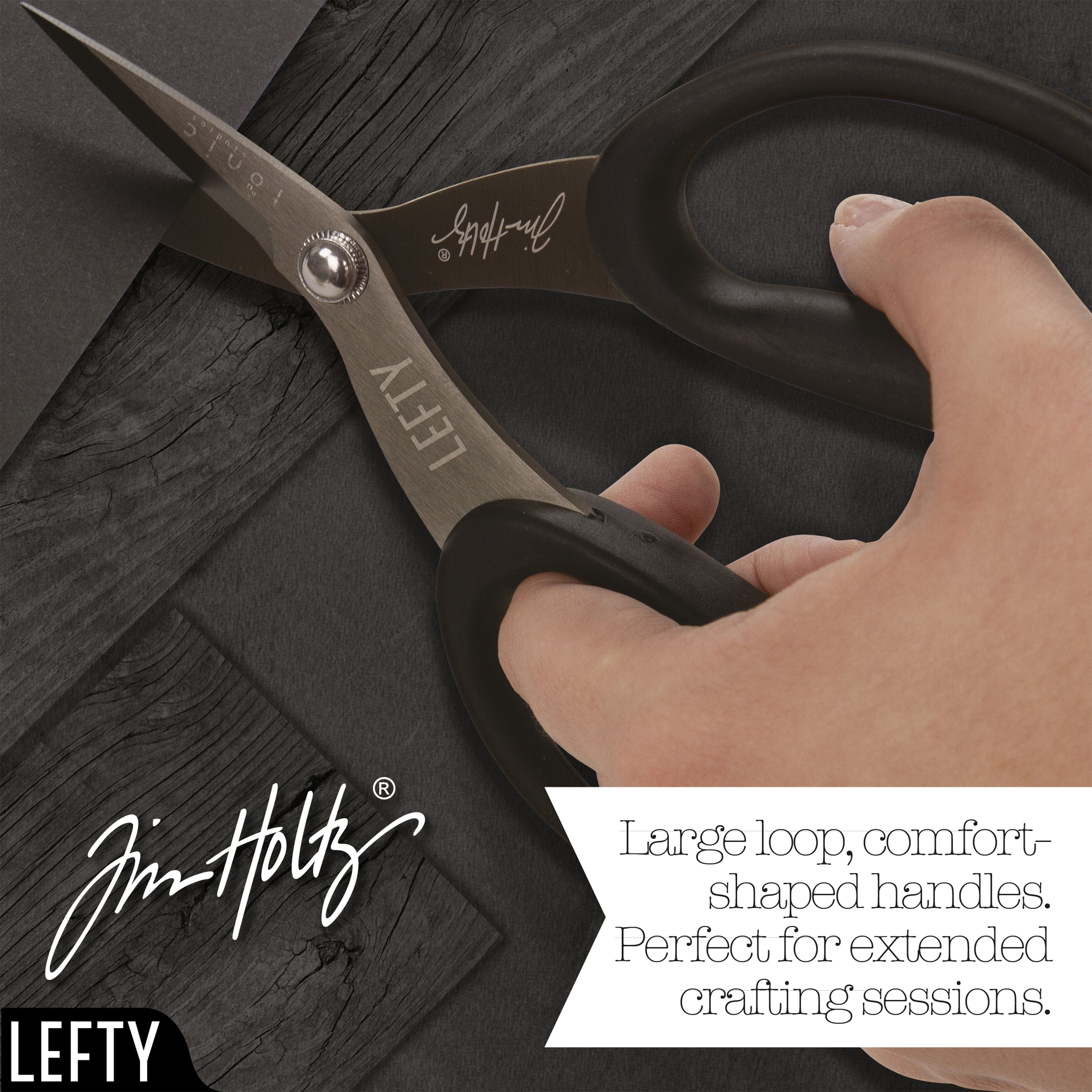  Lefty's True Left-Handed Scissors for General Purpose Use, 2  Sizes Included