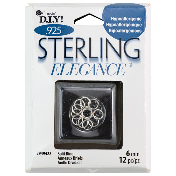 Cousin Sterling Elegance Jewelry Making Rings, Jump Rings or Split Rings