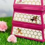 Load image into Gallery viewer, Buzzing Beehive House Gift Box Die Set