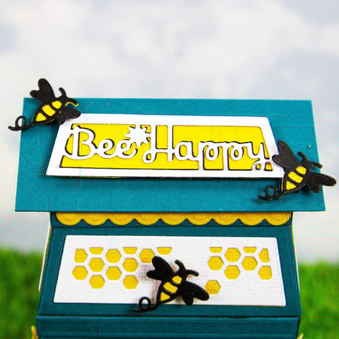 Buzzing Beehive House Gift Box Die Set