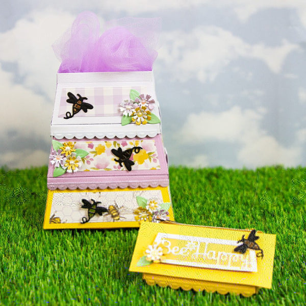 Buzzing Beehive House Gift Box Die Set