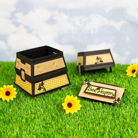 Buzzing Beehive House Gift Box Die Set