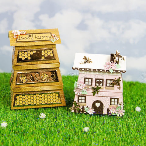 Buzzing Beehive House Gift Box Die Set