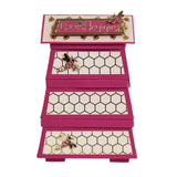 Load image into Gallery viewer, Buzzing Beehive House Gift Box Die Set