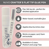 Load image into Gallery viewer, Medium Flat Tip, Large Flat Tip, or Smooth Precision Nuvo Glue Pens