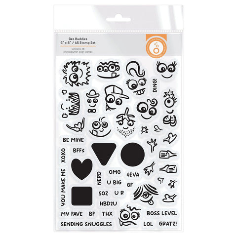 Geo Buddies Die, Stamp & Stencil Collection - DB145