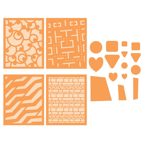 Geo Buddies Die, Stamp & Stencil Collection - DB145