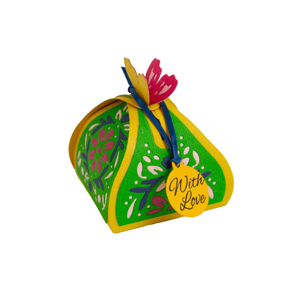 Return gifts for ladies | Leaf Kite Design Kumkum Box