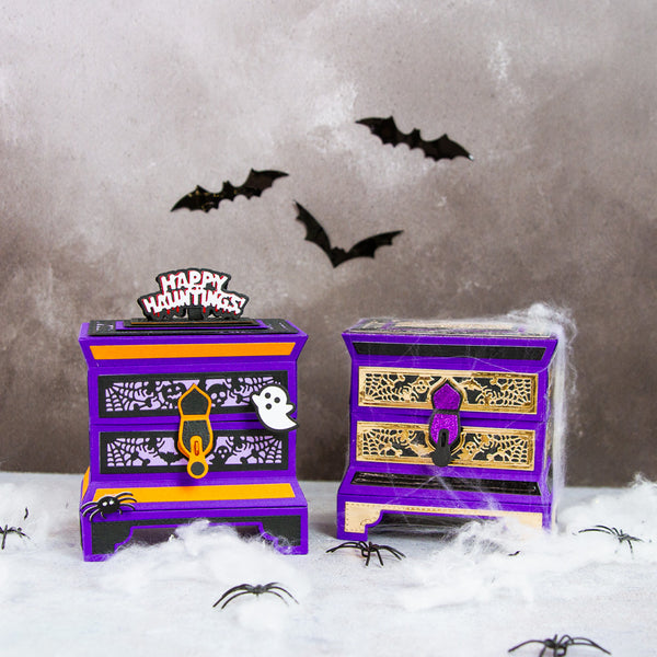 Sepulchre Box & Happy Hauntings Embellishment Die Set Collection