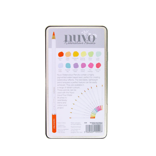 Nuvo Watercolor Pencils, 12 pack