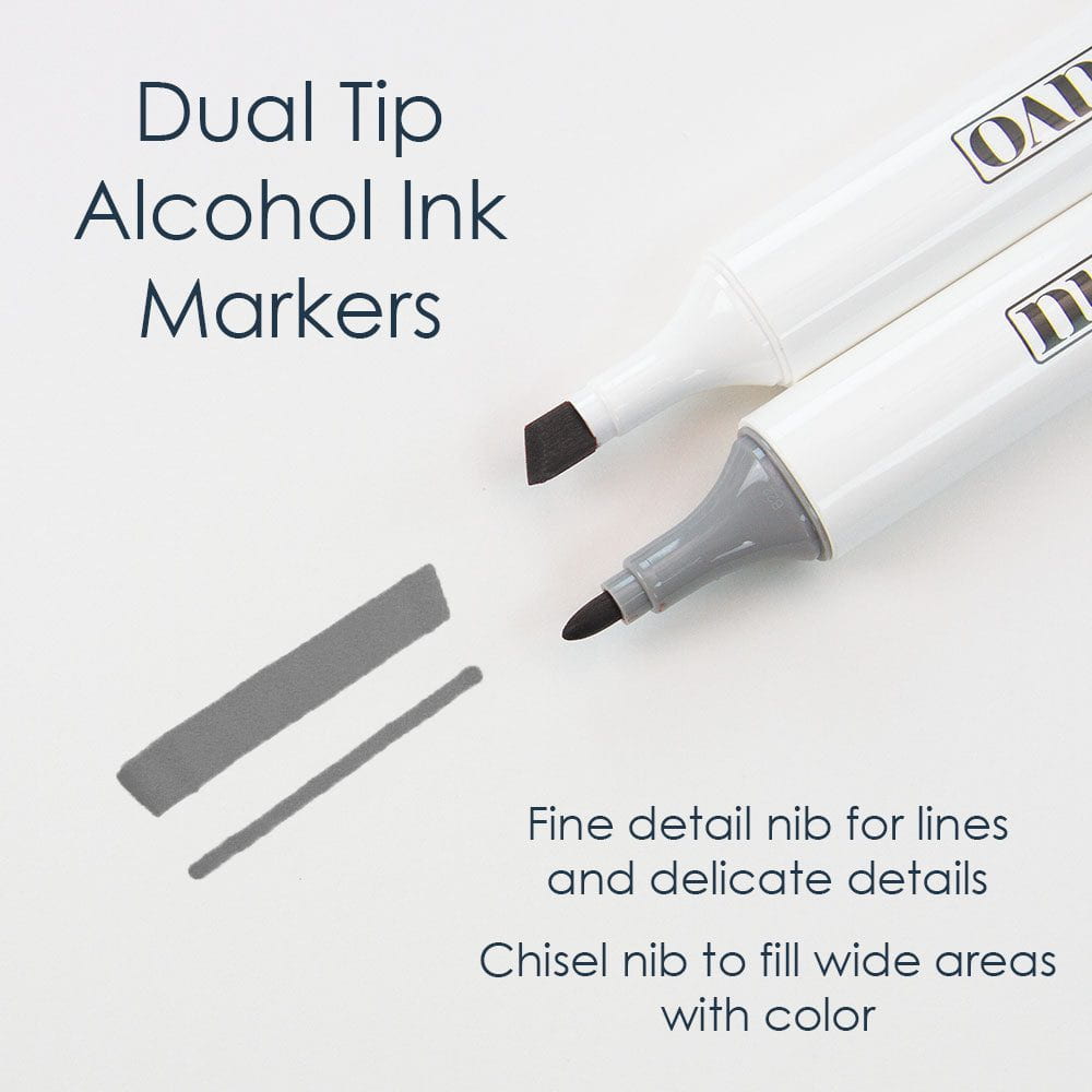 Bright & Dark Colors Alcohol Marker Pen 24 pack - Nuvo – Tonic Studios USA