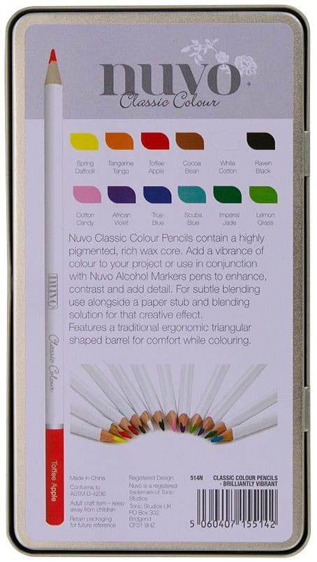 Nuvo Classic Colored Pencils, 12 pack