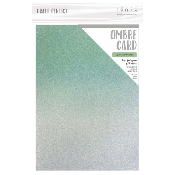 Craft Perfect A4 Glitter Ombre Cardstock Pack