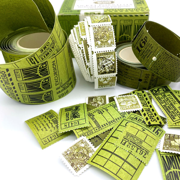 Die-Cut Ticket Essentials Rolls from 49 and Market