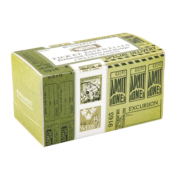 Die-Cut Ticket Essentials Rolls from 49 and Market