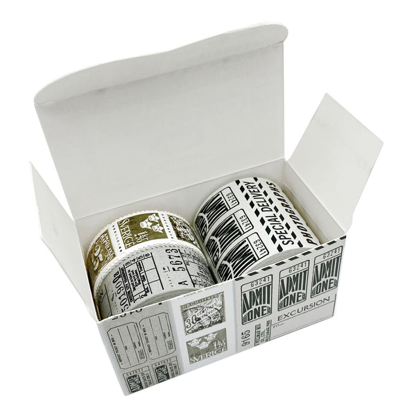 Die-Cut Ticket Essentials Rolls from 49 and Market