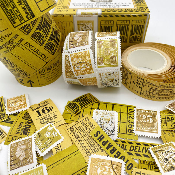 Die-Cut Ticket Essentials Rolls from 49 and Market