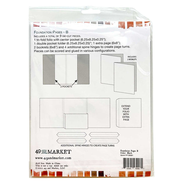 Foundations Memory Journal Page Kits from 49 and Market, Assorted Styles