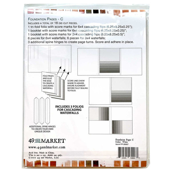 Foundations Memory Journal Page Kits from 49 and Market, Assorted Styles