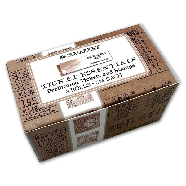 Die-Cut Ticket Essentials Rolls from 49 and Market