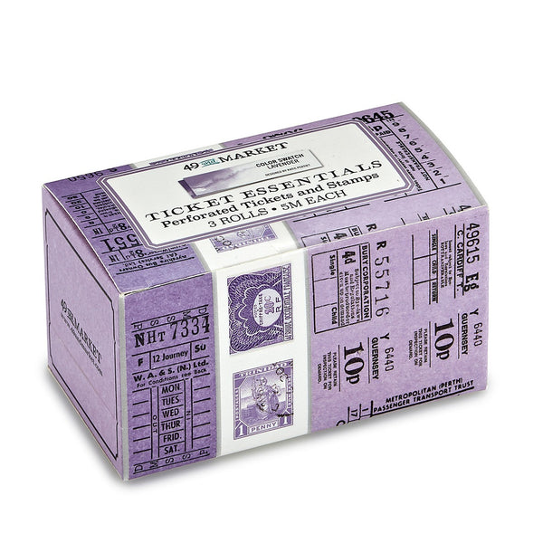 Die-Cut Ticket Essentials Rolls from 49 and Market