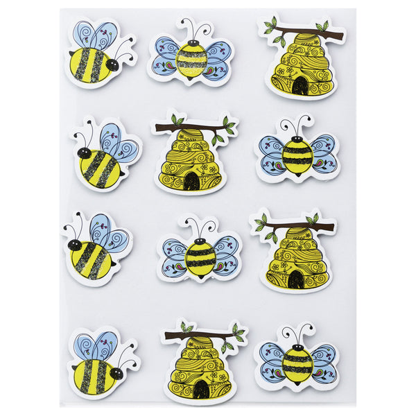 Bee Themed Embellishment Stickers from Little Birdie