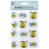 Load image into Gallery viewer, Bee Themed Embellishment Stickers from Little Birdie