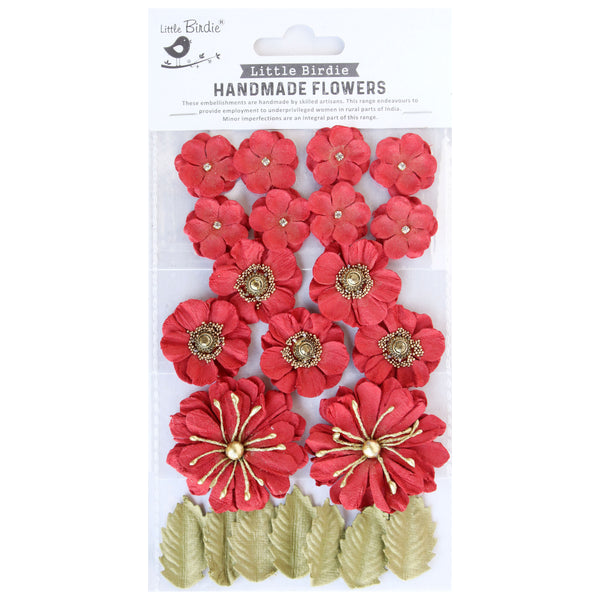 Renae Mixed Jeweled Paper Flowers from Little Birdie