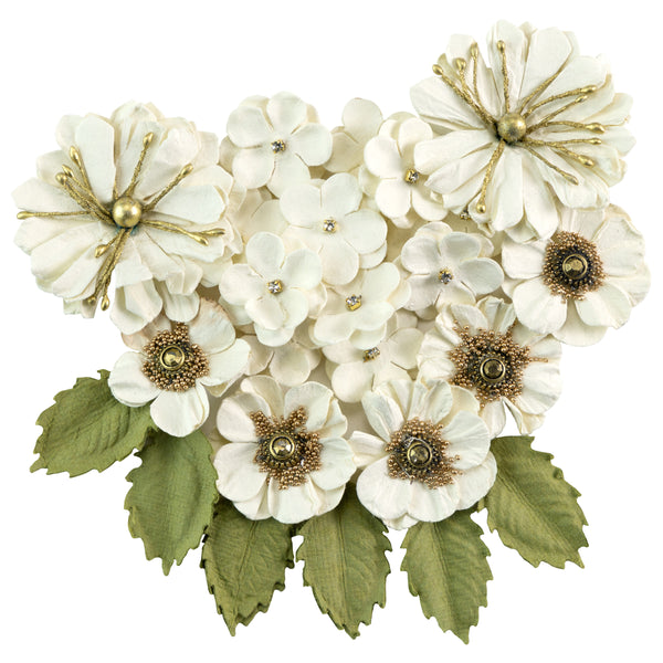 Renae Mixed Jeweled Paper Flowers from Little Birdie