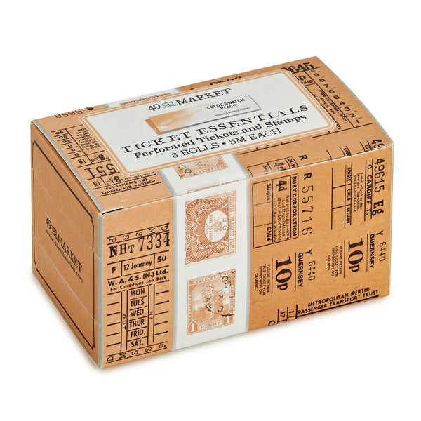 Die-Cut Ticket Essentials Rolls from 49 and Market