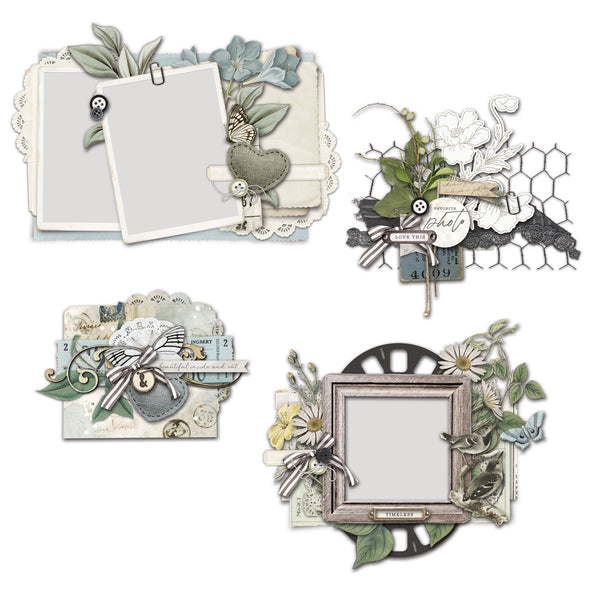 Embellishment and Ephemera Cluster Kits from 49 and Market