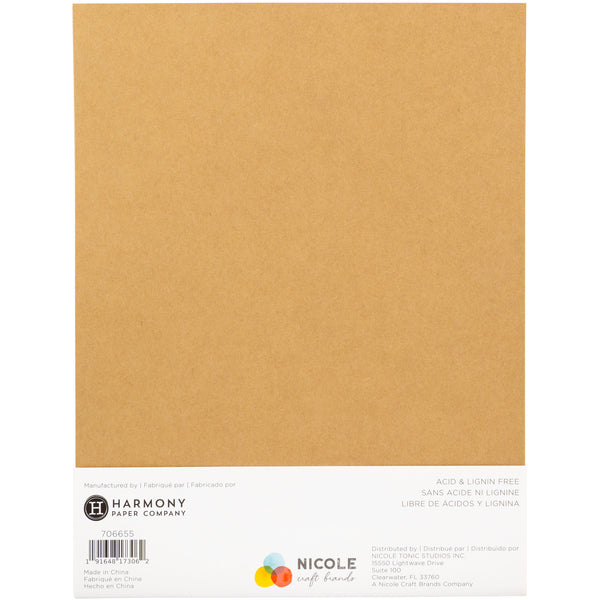 Harmony Hues 110lb Solid Core Heavyweight Cardstock, 8.5x11"