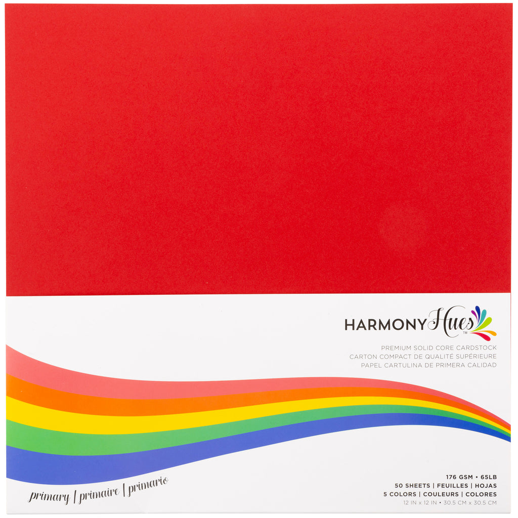 Hues Smooth Cardstock from Harmony Paper, 12x12