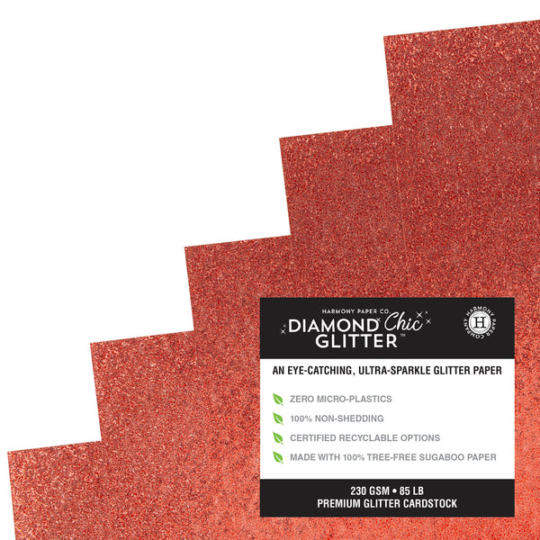 Diamond Chic No-Shed Glitter Cardstock Packs from Harmony Paper