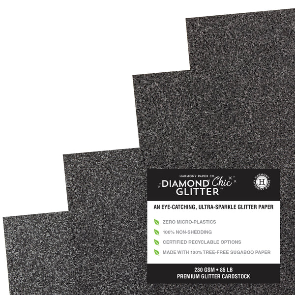 Diamond Chic No-Shed Glitter Cardstock Packs from Harmony Paper