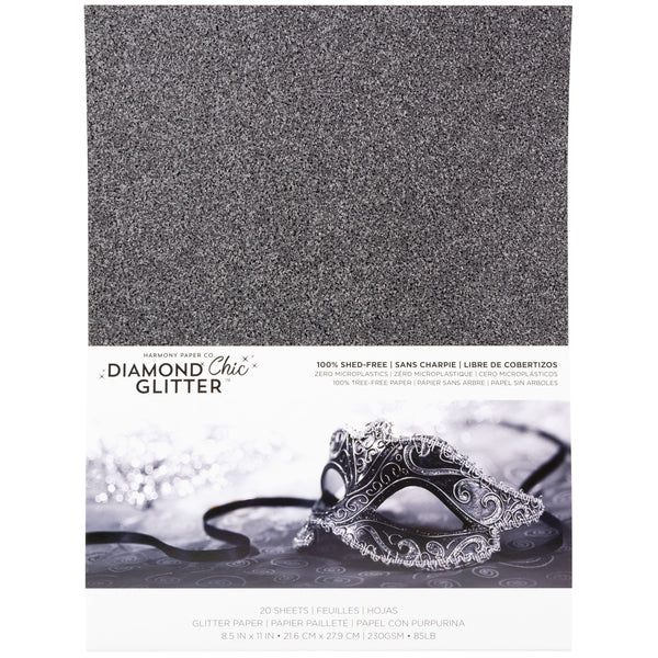 Diamond Chic No-Shed Glitter Cardstock Packs from Harmony Paper