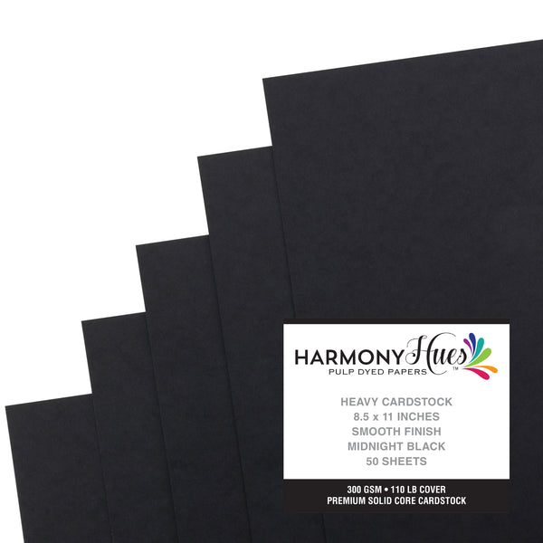 Harmony Hues 110lb Solid Core Heavyweight Cardstock, 8.5x11"