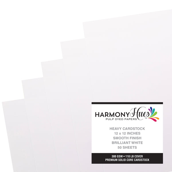 Harmony Hues 110lb Heavyweight Cardstock, 12x12"