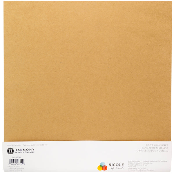 Harmony Hues 110lb Heavyweight Cardstock, 12x12"