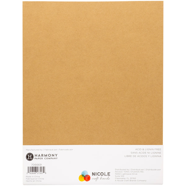 Harmony Hues 110lb Solid Core Heavyweight Cardstock, 8.5x11"