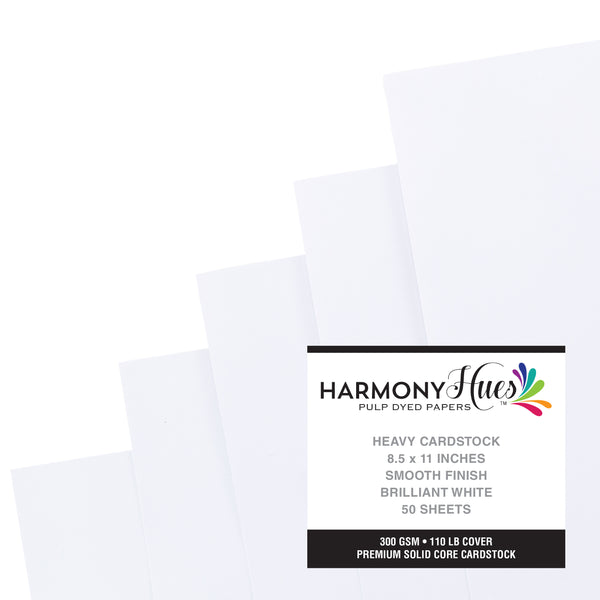 Harmony Hues 110lb Solid Core Heavyweight Cardstock, 8.5x11"