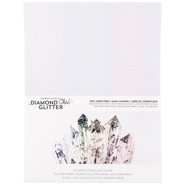 Diamond Chic No-Shed Glitter Cardstock Packs from Harmony Paper