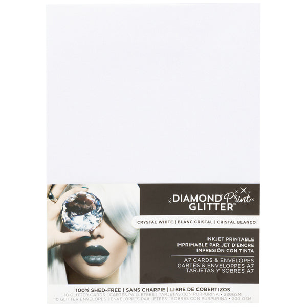 Inkjet Printable Glitter Cards & Envelopes from Harmony Paper