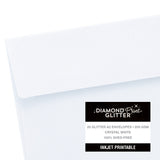 Load image into Gallery viewer, Inkjet Printable Glitter Cards &amp; Envelopes from Harmony Paper