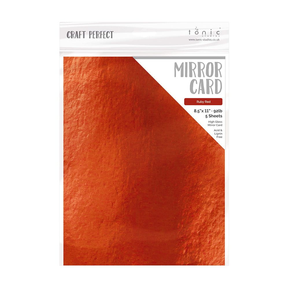 Shine RED SATIN - Shimmer Metallic Paper - 8.5 x 11 - 80lb Text
