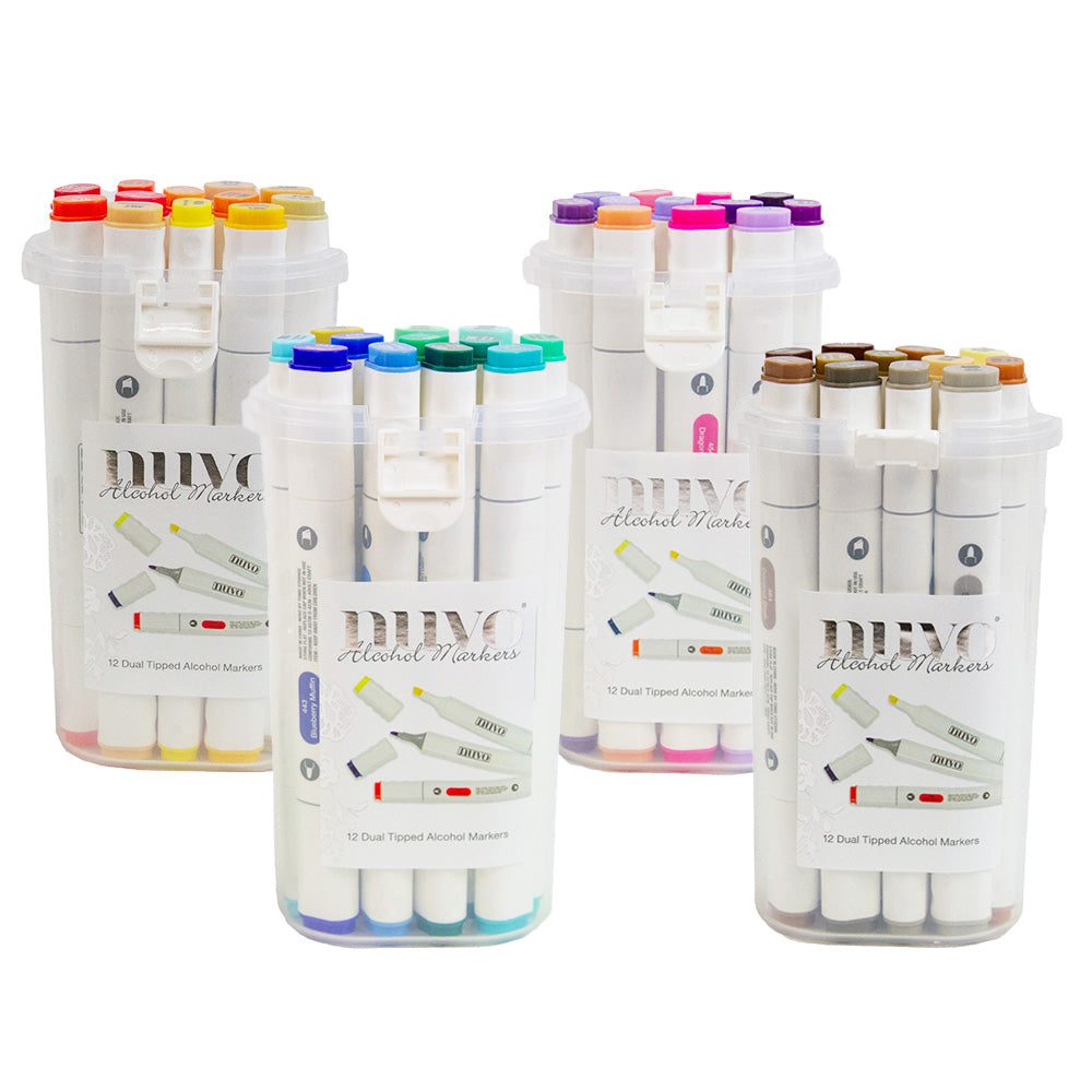 Nuvo - Marker Pen Collection - Core Collection - 24 Pack - 529N – Tonic  Studios