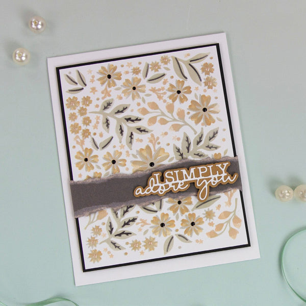 Fancy Floral Layering Die & Stencil Set