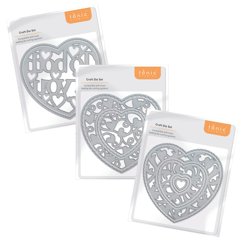 Classic Heart Die Sets Collection Bundle